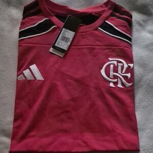 Adidas Pink and Black Men's Jersey